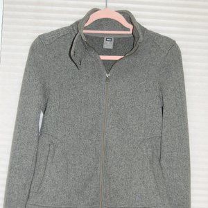 REI Grey Tweed fall/ spring jacket with button detail - new condition Womens XS